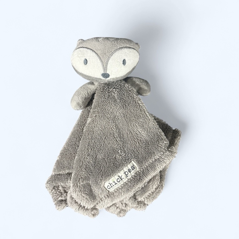 Chick Pea 3D Grey Owl Sherpa Plush Security Blanket Lovey Arrow Head Fleece